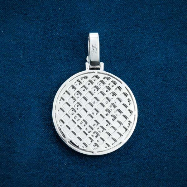Moissanite Bitcoin Pendant 14K Gold - Image 2