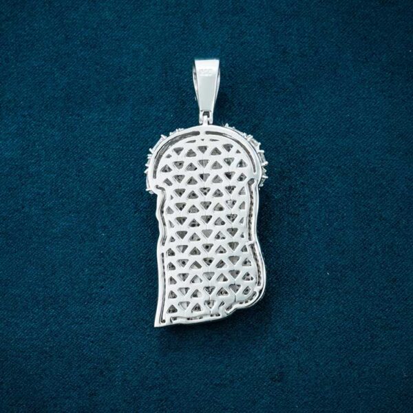 Moissanite Jesus Pendant 14K Gold - Image 2