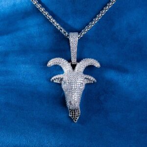 Goat Head Pendant 14K Gold