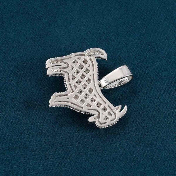 Moissanite GOAT Pendant 14K Gold - Image 2